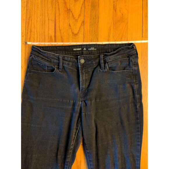 Old Navy Kicker Bootcut high rise Jeans Black 10 short - Picture 4 of 9